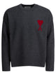 Ami Paris "Ami De Coeur" Crew-Neck Sweater