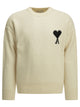 Ami Paris "Ami De Coeur" Crew-Neck Sweater