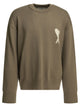 Ami Paris Wool-Blend Crew-Neck Sweater