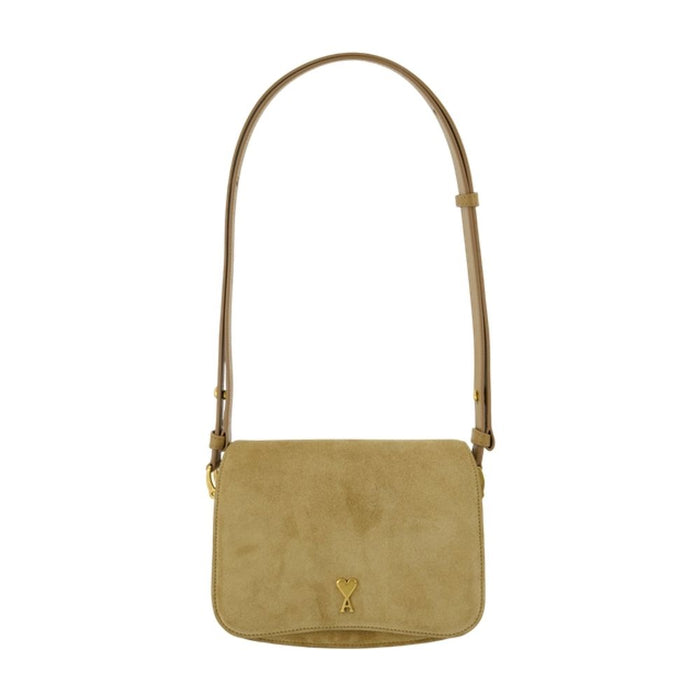 Ami Paris Paris Paris Shoulder Bag - - Leather - Yellow