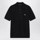 Prada Blue Polo Shirt In Combed Wool