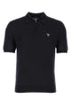 Prada Midnight Blue Wool Polo Shirt