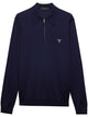 Prada Wool Embroidered Zip Polo