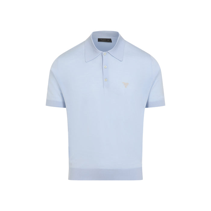Prada Knitted Wool Polo Shirt