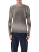 Prada Prada Superfine Wool Striped Crew-Neck Sweater