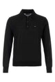 Prada Black Wool Polo Shirt