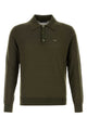 Prada Olive Green Wool Polo Shirt