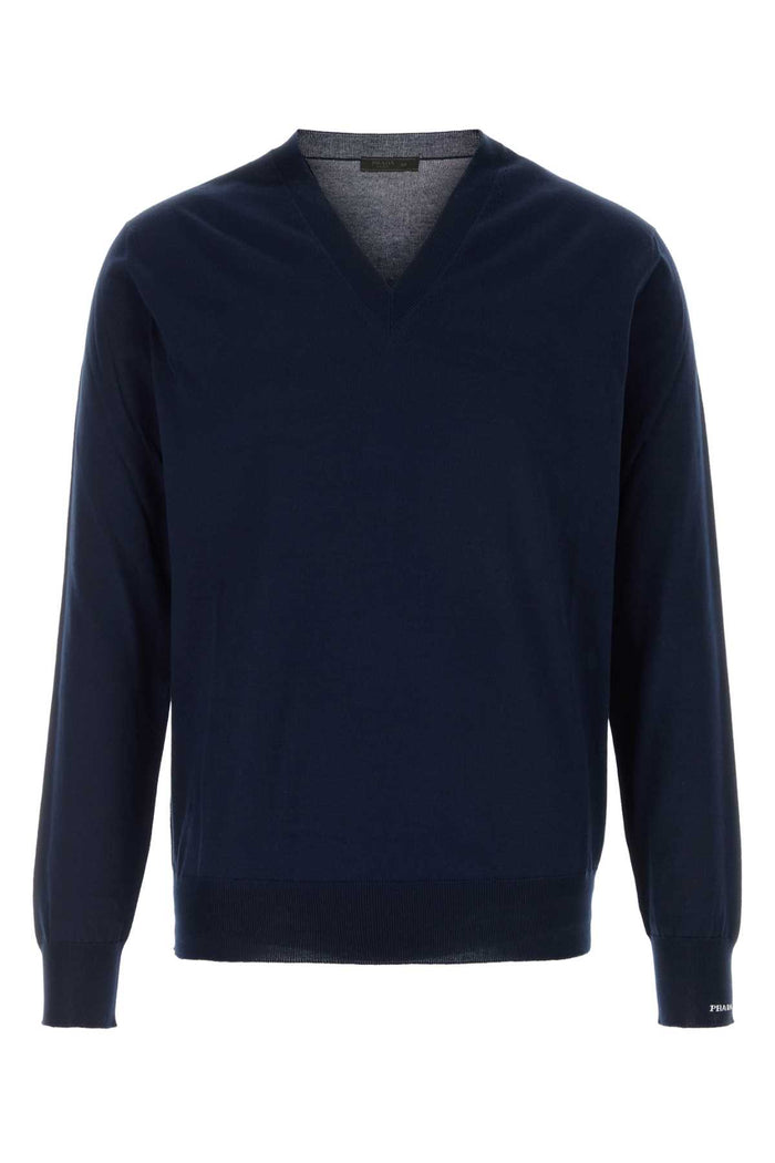 Prada Midnight Blue Cotton Sweater