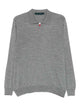 Kiton Grey Wool Pole