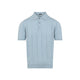 Kiton Light Blue Cotton Polo