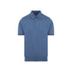 Kiton Blue Cotton Polo
