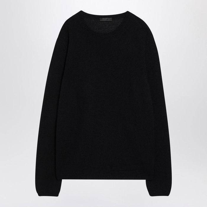 Prada Blue Cashmere Crew Neck Sweater
