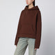 Entire Studios Brown Hooded Sweatshirt