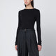 Entire Studios Black Crewneck Cotton-Blend Top