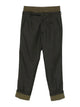 Prada Dark Green Wool Virgin Wool Pants
