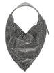 Benedetta Bruzziches Silver Metal Top Handle Gathered Bag