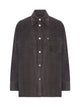 Ami Paris Logo Patch Corduroy Overshirt