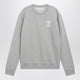 Ami Paris Grey Ami De Coeur Cotton Sweatshirt