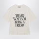 Ami Paris Cream White T-Shirt In Heavy Cotton Jersey