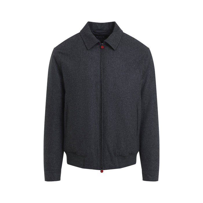 Kiton Dark Grey Bomber Jacket
