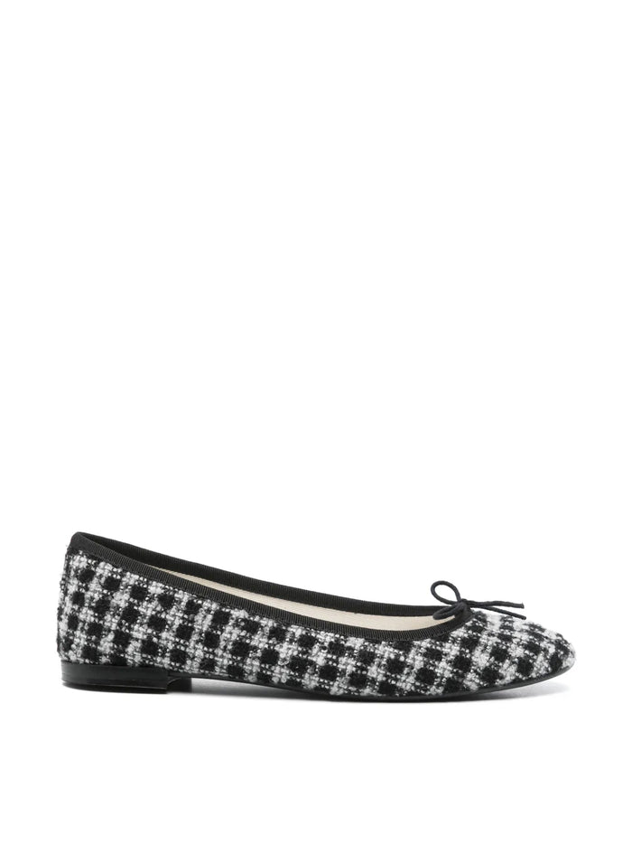 Repetto Cendrillon Tweed Ballerina Ballet Flats