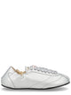 Repetto Silver Calfskin Lambskin Polyurethane Thermoplastic Flats