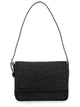 Manebi Black Raffia Shoulder Bag