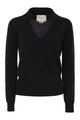 Vanisé Patty - V-Neck Jumper With Polo Collar