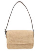 Manebi Powder Raffia Shoulder Bag