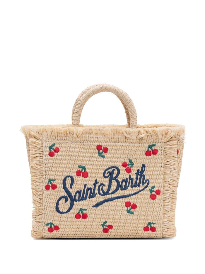 Mc2 Saint Barth "Vanity Mini Straw N" Shopping Bag
