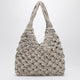 Hibourama Vannifique Crystal Bag In Ivory Velvet