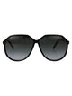 Valentino Garavani Black Black Grey Acetate Sunglasses