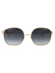 Valentino Garavani Gold Gold Grey Metal Sunglasses