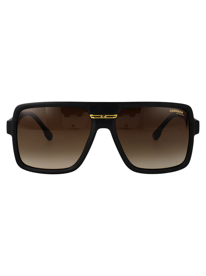 Carrera Matte Black Gold Eco Polyamide Sunglasses