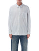 Vans Vans White Premium Dobby Stripe Long Sleeve Shirt