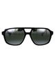 Vuarnet Black Acetate Sunglasses
