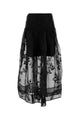 Ganni Black Organza Skirt