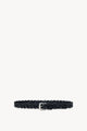 The Row Anthracite Braided Leather Belt