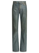 Our Legacy Wata Cut Blue Organic Cotton Polyester Straight Leg Jeans