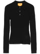 Guest In Residence Long Sleeves "Shrunken" Cashmere Polo Shirt
