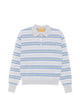 Guest In Residence Cashmere Striped Polo Shirt