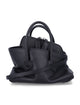 The Attico The Attico "La Passeggiata Mini" Graoned Leather Top Handle