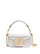 Valentino Garavani Valentino Garavani Locò Small Shoulder Bag In Laminated Calfskin With Jewel Logo