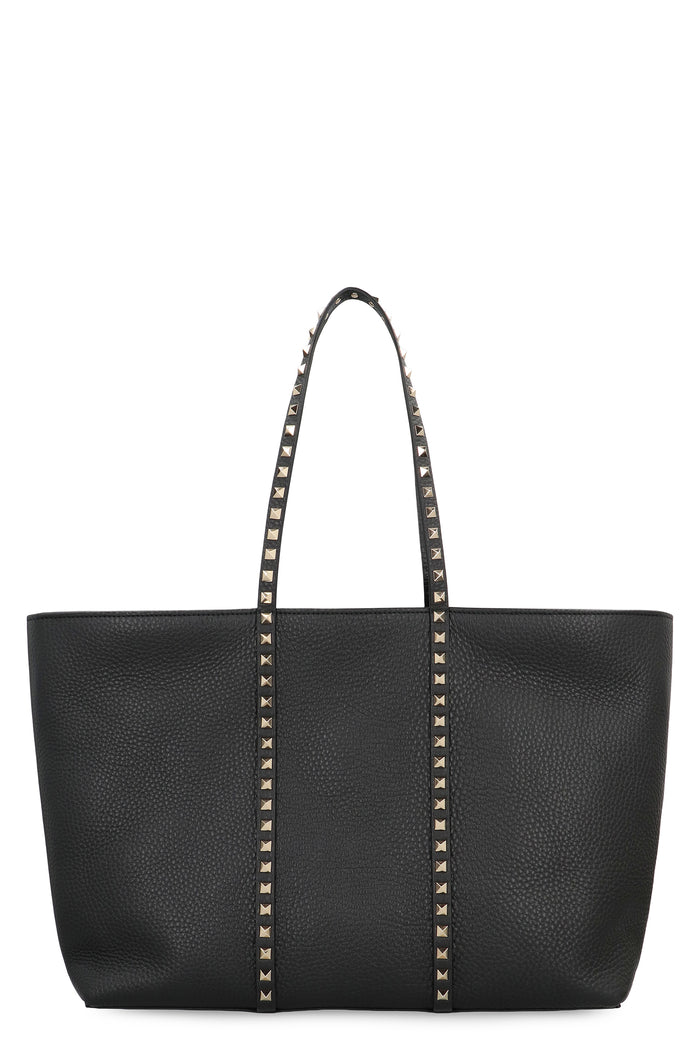 Valentino Garavani Valentino Garavani Rockstud Shopping Bag In Grainy Leather