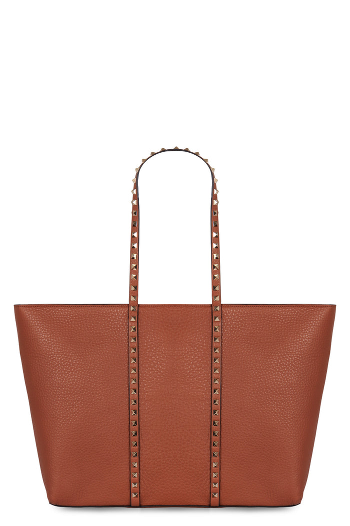 Valentino Garavani Shopping Rockstud Bag In Leather