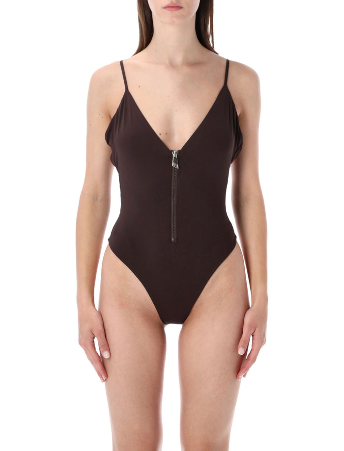 The Attico The Attico Zip-Up Swimsuit