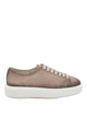 Santoni Beige Suede Sneakers