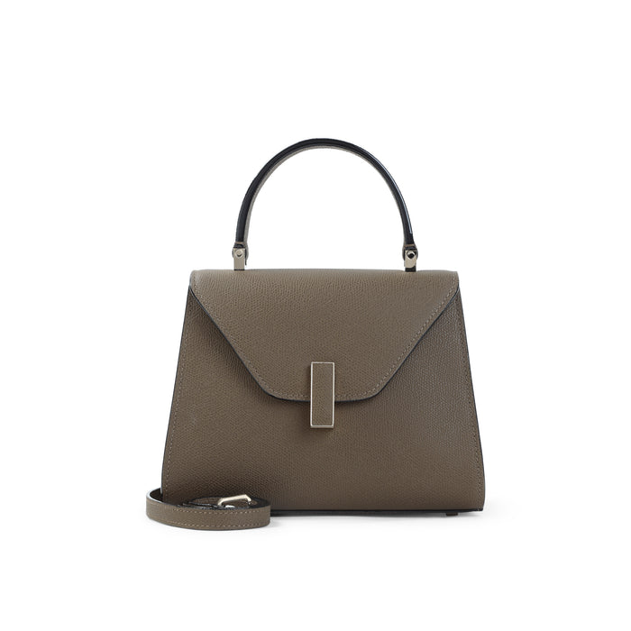 Valextra Khaki Iside Top Handle Mini Bag