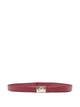 Furla Red Leather Zamak Iron Belt