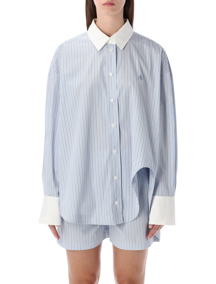 The Attico The Attico Diana Oversized Striped Shirt